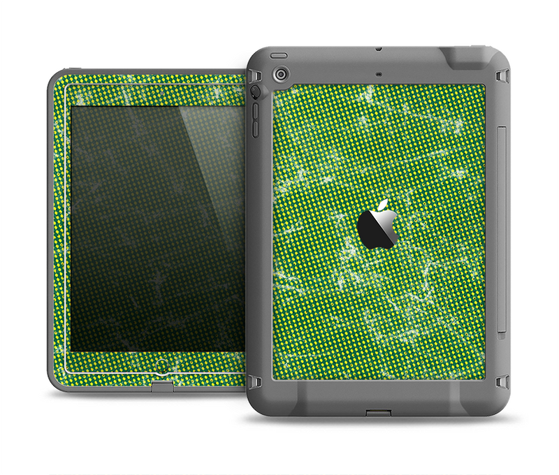 The Green & Yellow Mesh Apple iPad Air LifeProof Fre Case Skin Set