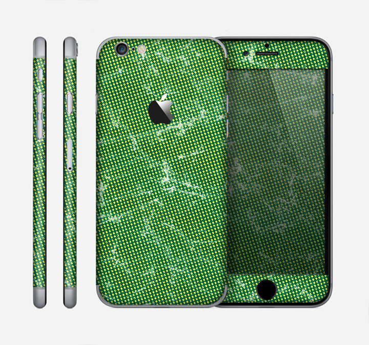 The Green & Yellow Mesh Skin for the Apple iPhone 6