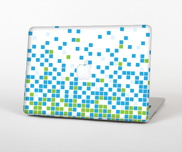 The Green and Blue Mosaic Pattern Skin Set for the Apple MacBook Air 13"