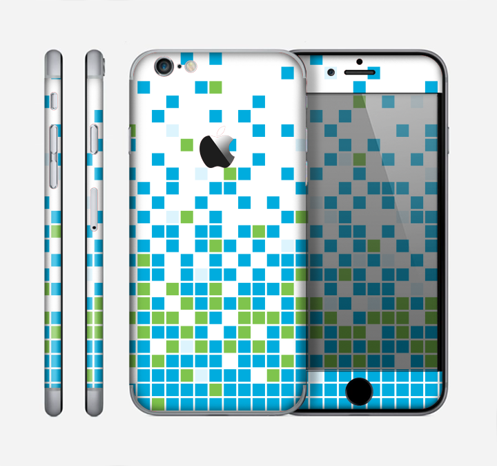 The Green and Blue Mosaic Pattern Skin for the Apple iPhone 6