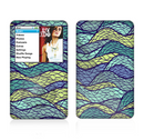 The Green and Blue Stain Glass Skin For The Apple iPod Classic
