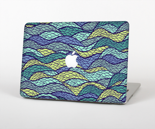 The Green and Blue Stain Glass Skin Set for the Apple MacBook Air 13"