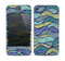 The Green and Blue Stain Glass Skin for the Apple iPhone 4-4s