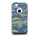 The Green and Blue Stain Glass Skin for the iPhone 5c OtterBox Commuter Case