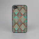 The Green and Brown Diamond Pattern Skin-Sert for the Apple iPhone 4-4s Skin-Sert Case
