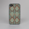 The Green and Brown Diamond Pattern Skin-Sert for the Apple iPhone 4-4s Skin-Sert Case