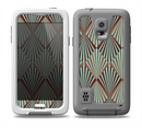 The Green and Brown Diamond Pattern Skin for the Samsung Galaxy S5 frē LifeProof Case