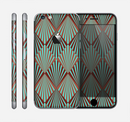 The Green and Brown Diamond Pattern Skin for the Apple iPhone 6