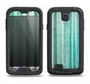 The Green and Purple Dyed Textile Samsung Galaxy S4 LifeProof Fre Case Skin Set