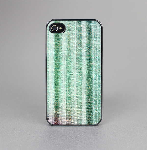 The Green and Purple Dyed Textile Skin-Sert for the Apple iPhone 4-4s Skin-Sert Case