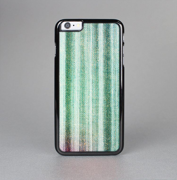 The Green and Purple Dyed Textile Skin-Sert Case for the Apple iPhone 6 Plus