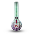 The Green and Purple Dyed Textile Skin for the Beats by Dre Mixr Headphones