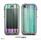 The Green and Purple Dyed Textile Skin for the iPhone 5c nüüd LifeProof Case