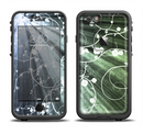 The Green and White Light Arrays with Glowing Vines Apple iPhone 6/6s LifeProof Fre Case Skin Set