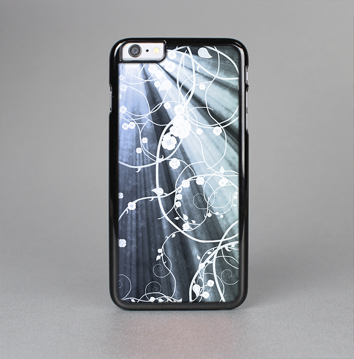 The Green and White Light Arrays with Glowing Vines Skin-Sert Case for the Apple iPhone 6 Plus