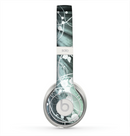 The Green and White Light Arrays with Glowing Vines Skin for the Beats by Dre Solo 2 Headphones