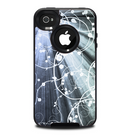 The Green and White Light Arrays with Glowing Vines Skin for the iPhone 4-4s OtterBox Commuter Case