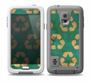 The Green and Yellow RECYCLE Pattern V2 Skin Samsung Galaxy S5 frē LifeProof Case