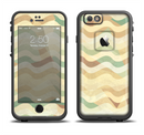 The Green and Yellow Wave Pattern v3 Apple iPhone 6/6s LifeProof Fre Case Skin Set