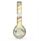 The Green and Yellow Wave Pattern v3 Skin for the Beats by Dre Solo 2 Headphones