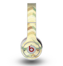 The Green and Yellow Wave Pattern v3 Skin for the Original Beats by Dre Wireless Headphones