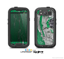 The Green layer on White Aged Wood  Skin For The Samsung Galaxy S3 LifeProof Case