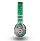 The Green layer on White Aged Wood  Skin for the Beats by Dre Original Solo-Solo HD Headphones