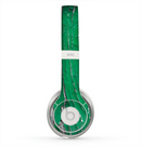 The Green layer on White Aged Wood  Skin for the Beats by Dre Solo 2 Headphones