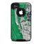 The Green layer on White Aged Wood Skin for the iPhone 4-4s OtterBox Commuter Case