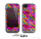 The Grunge Abstarct Pink Painted Shapes Skin for the Apple iPhone 5c LifeProof Case