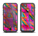 The Grunge Abstract Pink Painted Shapes Apple iPhone 6/6s LifeProof Fre Case Skin Set