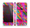 The Grunge Abstract Pink Painted Shapes Skin Set for the Apple iPhone 5
