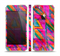 The Grunge Abstract Pink Painted Shapes Skin Set for the Apple iPhone 5s