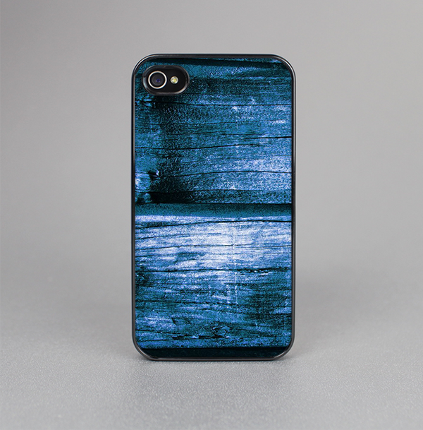 The Grunge Blue Wood Planks Skin-Sert for the Apple iPhone 4-4s Skin-Sert Case