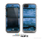 The Grunge Blue Wood Planks Skin for the Apple iPhone 5c LifeProof Case