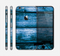 The Grunge Blue Wood Planks Skin for the Apple iPhone 6