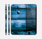 The Grunge Blue Wood Planks Skin for the Apple iPhone 6 Plus