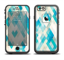 The Grunge Blue and Yellow Diamonds Panel Apple iPhone 6/6s LifeProof Fre Case Skin Set