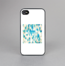 The Grunge Blue and Yellow Diamonds Panel Skin-Sert for the Apple iPhone 4-4s Skin-Sert Case