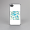 The Grunge Blue and Yellow Diamonds Panel Skin-Sert for the Apple iPhone 4-4s Skin-Sert Case