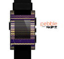 The Grunge Colorful ZigZag Striped Skin for the Pebble SmartWatch