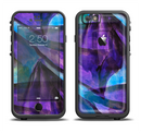 The Grunge Dark Blue Painted Overlay Apple iPhone 6/6s LifeProof Fre Case Skin Set