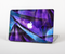 The Grunge Dark Blue Painted Overlay Skin Set for the Apple MacBook Pro 15" with Retina Display