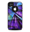 The Grunge Dark Blue Painted Overlay Skin for the iPhone 4-4s OtterBox Commuter Case