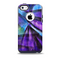 The Grunge Dark Blue Painted Overlay Skin for the iPhone 5c OtterBox Commuter Case