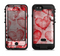 The Grunge Dark & Light Red Hearts Apple iPhone 6/6s LifeProof Fre POWER Case Skin Set