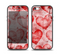 The Grunge Dark & Light Red Hearts Skin Set for the iPhone 5-5s Skech Glow Case