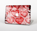 The Grunge Dark & Light Red Hearts Skin for the Apple MacBook Pro 13"  (A1278)