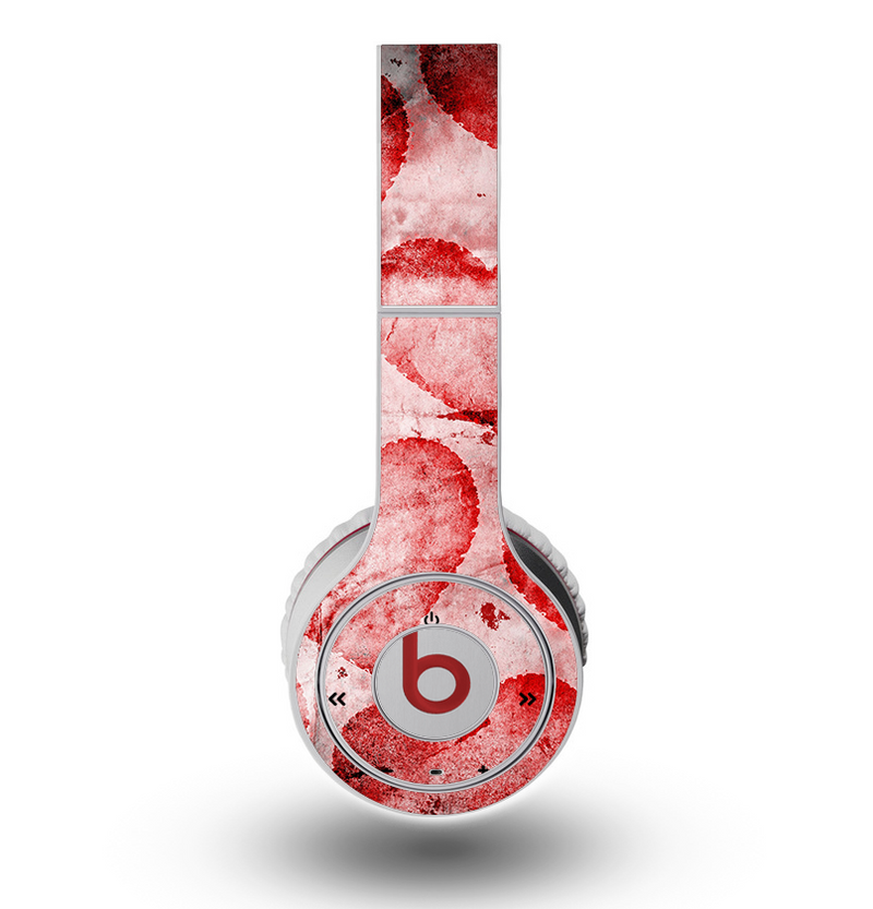 The Grunge Dark & Light Red Hearts Skin for the Original Beats by Dre Wireless Headphones