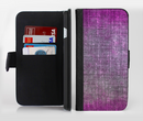 The Grunge Dark Pink Texture Ink-Fuzed Leather Folding Wallet Credit-Card Case for the Apple iPhone 6/6s, 6/6s Plus, 5/5s and 5c